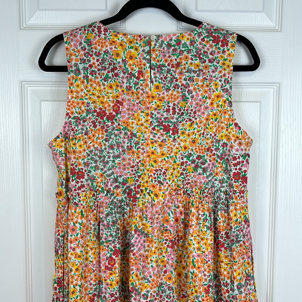 NWT J. Crew mixed floral tiered midi dress sz 6 - Picture 9 of 10